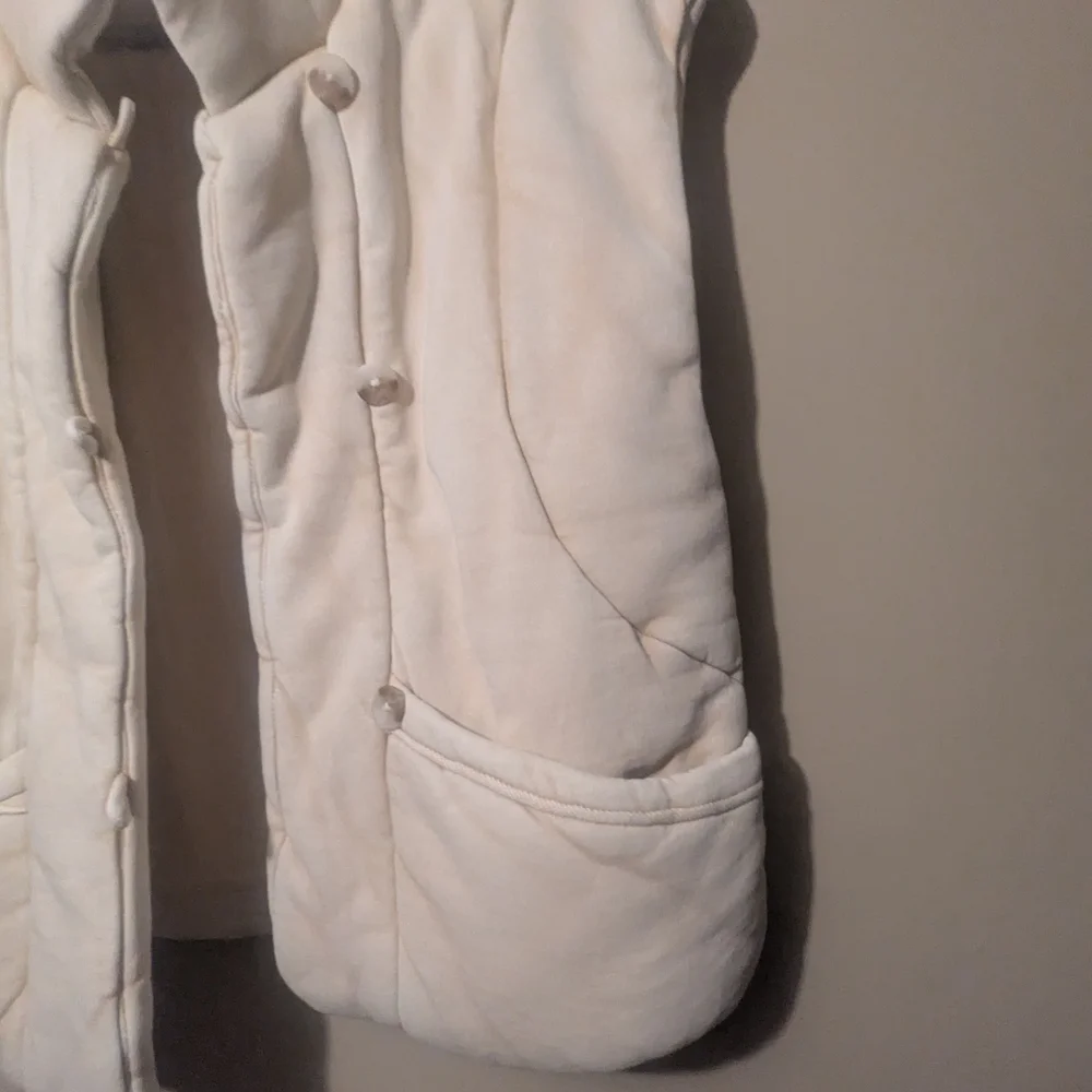 Cream Quilted Women's Vest